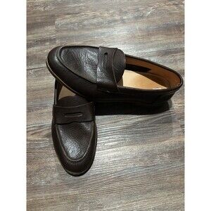 Astorflex Men's Brown Leather Penny Loafer SRL Slip-On Shoes US 9 Made in Italy